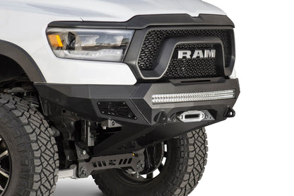2019-2024 RAM Rebel 1500 Stealth Fighter Front Bumper With Winch Mount Addictive Desert Designs-6