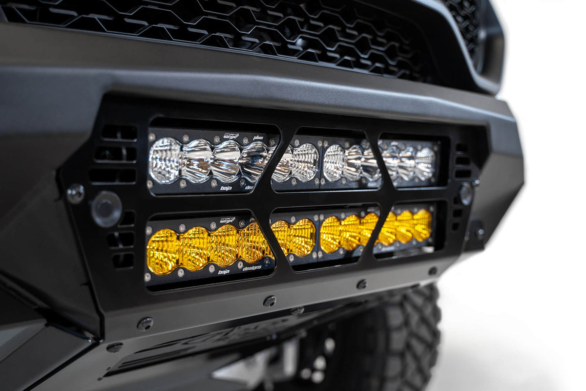 2021-2024 RAM 1500 TRX Bomber Front Bumper Mounts for two 20 Inch light bars Addictive Desert Designs-5