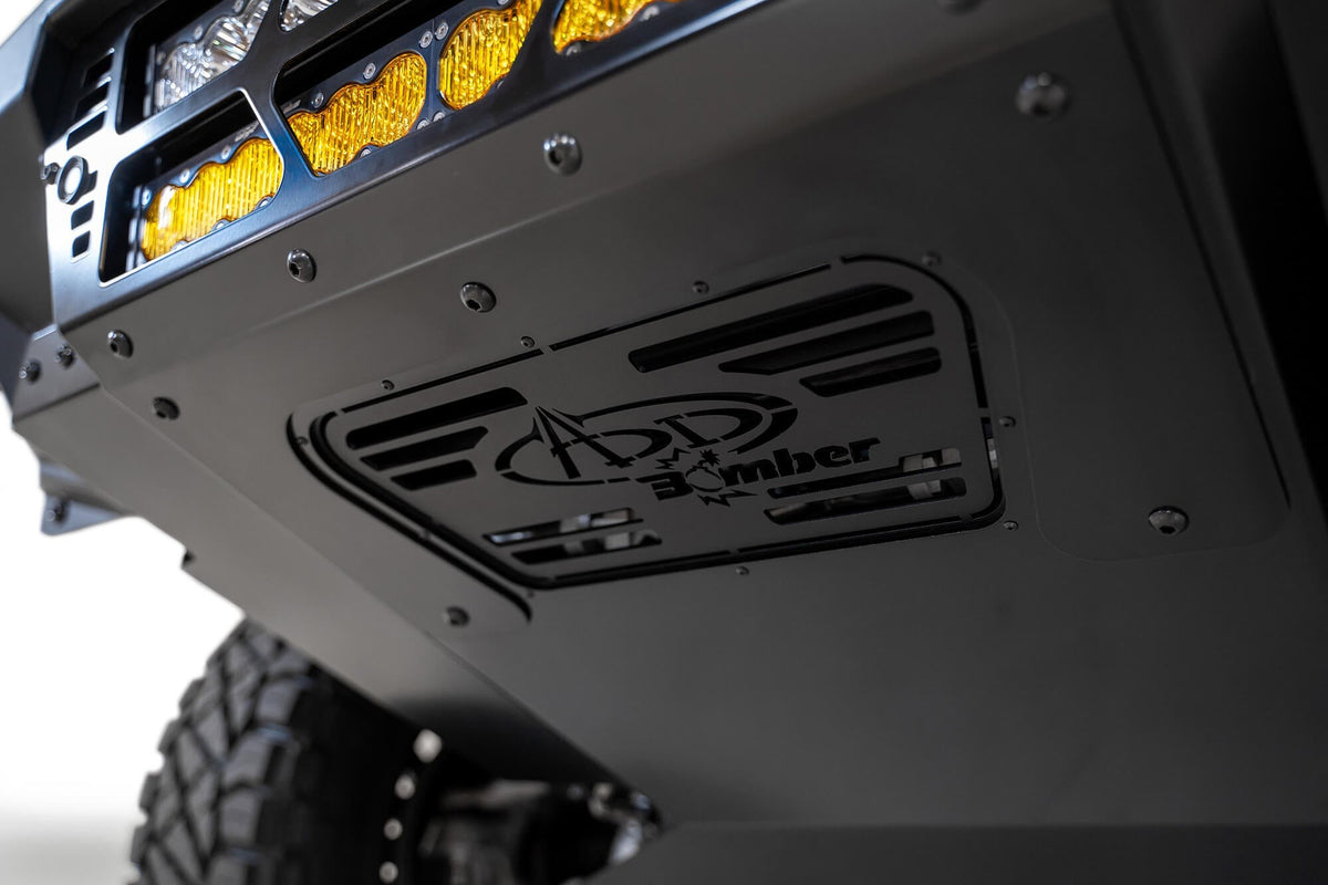 2021-2024 RAM 1500 TRX Bomber Front Bumper Mounts for two 20 Inch light bars Addictive Desert Designs-8