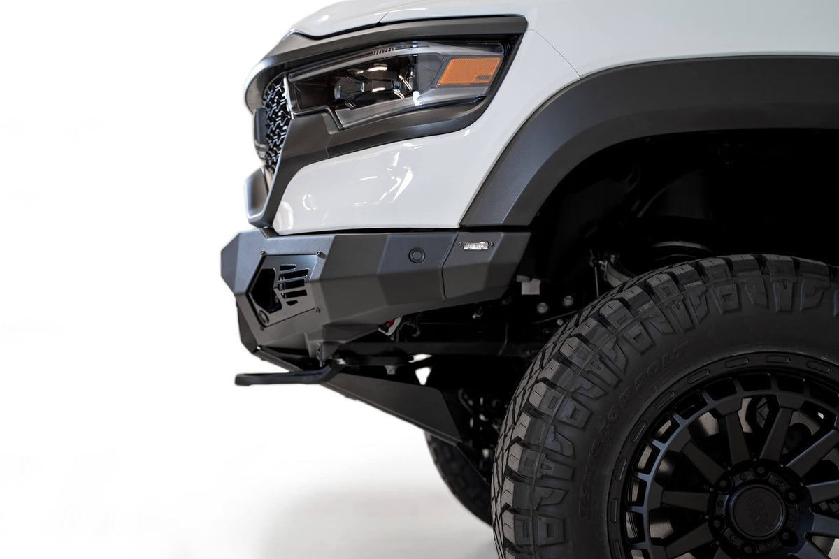 2021-2024 RAM 1500 TRX Bomber Front Bumper Mounts for 3 Baja LP6 round lights Addictive Desert Designs-3
