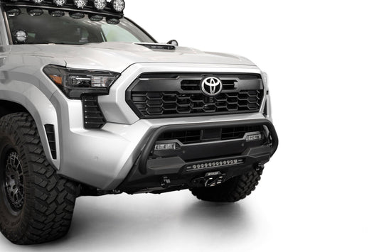 2024-2025 Toyota Tacoma Stealth Center Mount Winch Front Bumper With Top Hoop Addictive Desert Designs