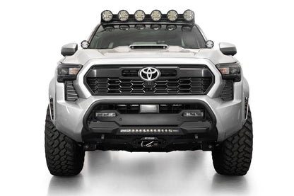 2024-2025 Toyota Tacoma Stealth Center Mount Winch Front Bumper With Top Hoop Addictive Desert Designs-2