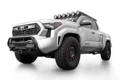 2024-2025 Toyota Tacoma Stealth Center Mount Winch Front Bumper With Top Hoop Addictive Desert Designs-3