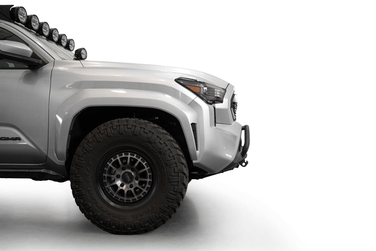 2024-2025 Toyota Tacoma Stealth Center Mount Winch Front Bumper With Top Hoop Addictive Desert Designs-4