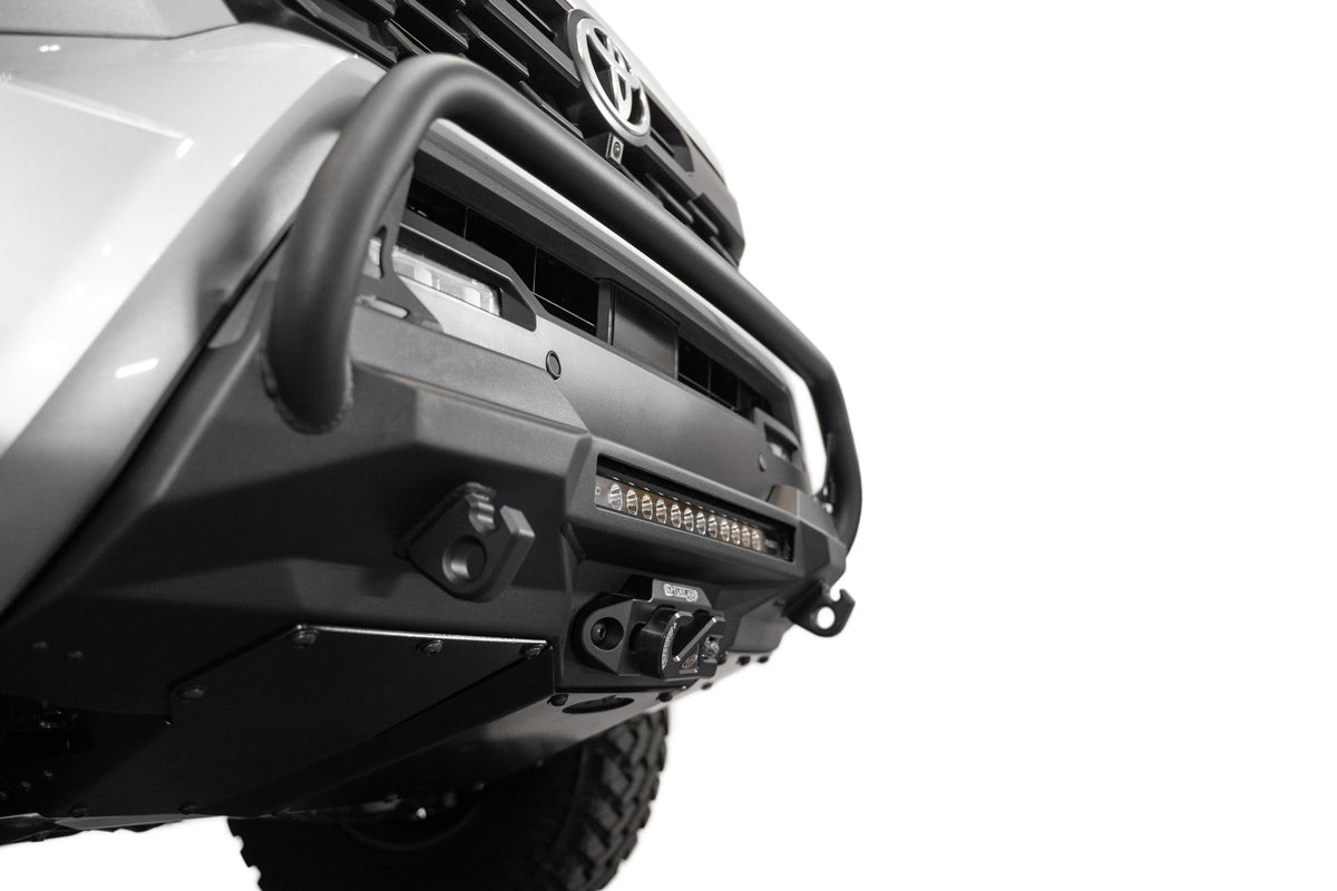 2024-2025 Toyota Tacoma Stealth Center Mount Winch Front Bumper With Top Hoop Addictive Desert Designs-5