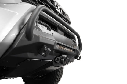 2024-2025 Toyota Tacoma Stealth Center Mount Winch Front Bumper With Top Hoop Addictive Desert Designs-5