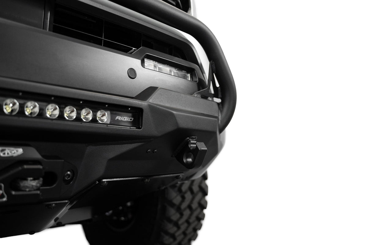 2024-2025 Toyota Tacoma Stealth Center Mount Winch Front Bumper With Top Hoop Addictive Desert Designs-7