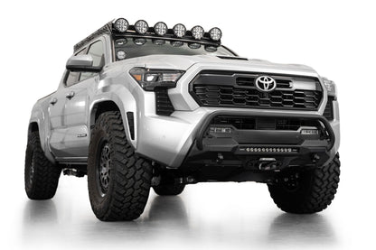 2024-2025 Toyota Tacoma Stealth Center Mount Winch Front Bumper With Top Hoop Addictive Desert Designs-9