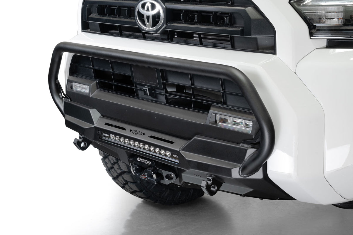 2025 Toyota 4Runner Stealth Center Mount Front Bumper with Top Hoop Addictive Desert Designs-6