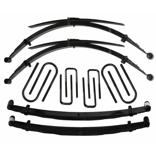 Lift Kit 2 Inch Lift Includes Front/Rear Leaf Springs Front/Rear U Bolt Kits Spring Bushing Kit Rear Block 73-78 Ford F-250 Skyjacker