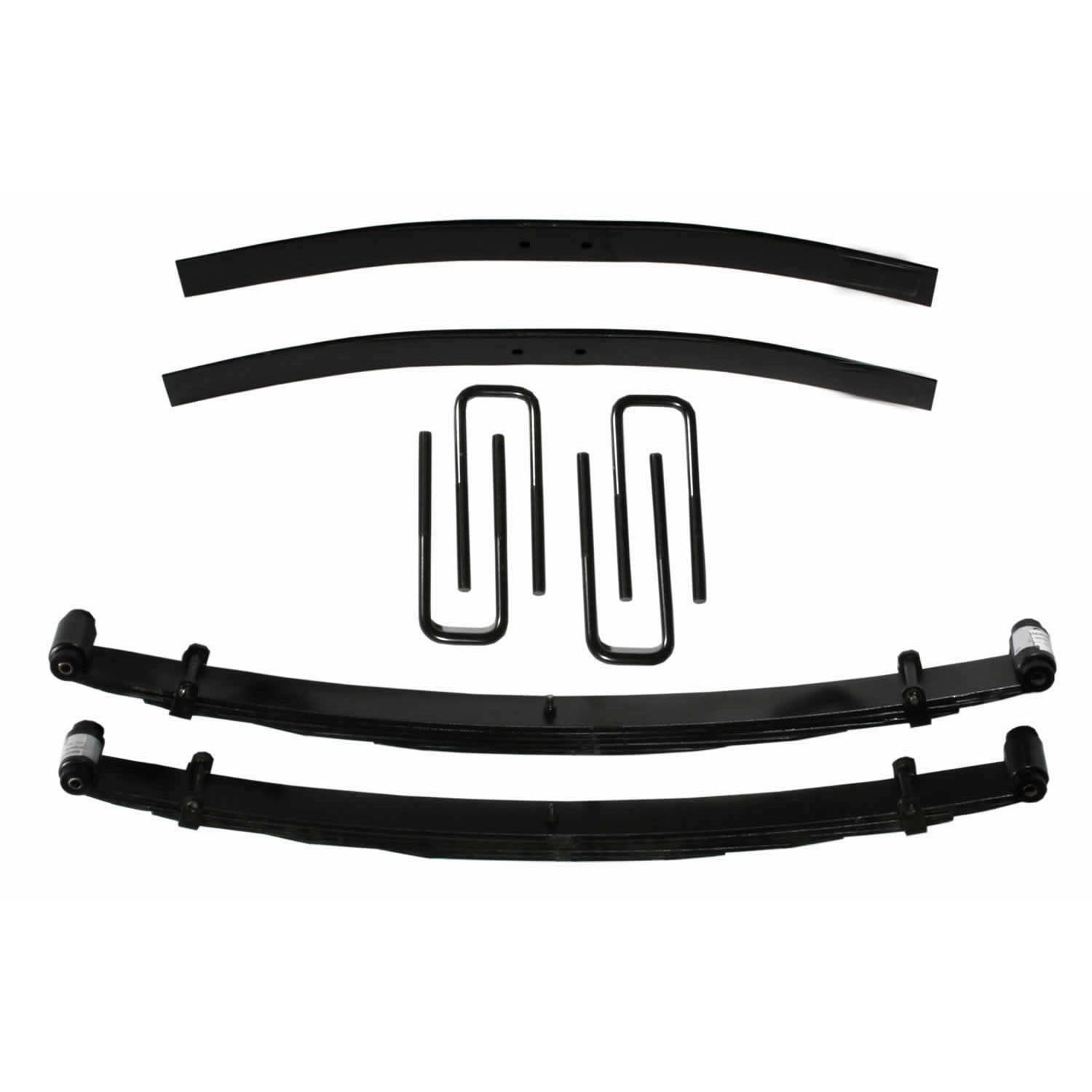 Lift Kit 4 Inch Lift Includes Front Leaf Springs Block Front U Bolt Kit Spring Bushing Kit Rear Add-A-Leafs 73-78 Ford F-250 Skyjacker