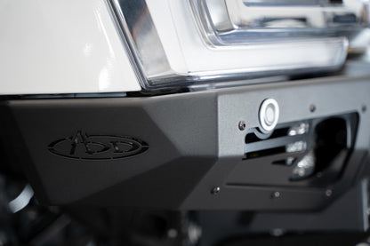 2023-2025 Ford Super Duty F-250 F-350 Bomber Front Bumper Recessed Mounts for 3 Baja LP6 Lights in Center Addictive Desert Designs-9
