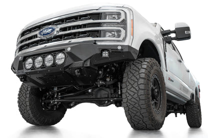 2023-2025 Ford Super Duty F-250 F-350 Bomber Front Bumper Recessed Mounts for 4 Rigid 360 Lights in Center Addictive Desert Designs-9