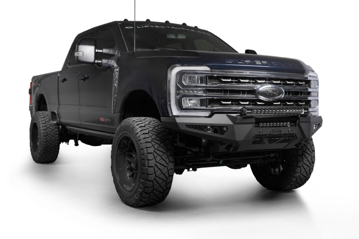 2023-2025 Ford Super Duty HoneyBadger Front Bumper w/ Top Hoop Addictive Desert Designs-7