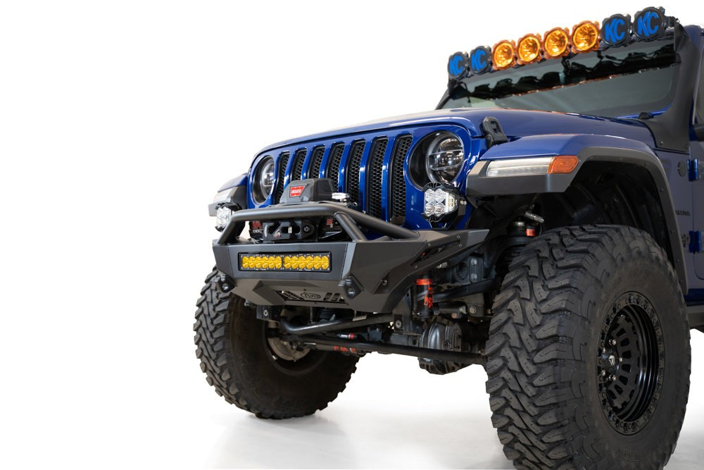 2020-2025 Jeep JL JLU JT Wrangler, Gladiator Stealth Fighter Front Bumper Addictive Desert Designs-3