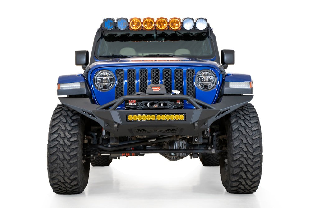 2020-2025 Jeep JL JLU JT Wrangler, Gladiator Stealth Fighter Full Width Front Bumper Addictive Desert Designs-1