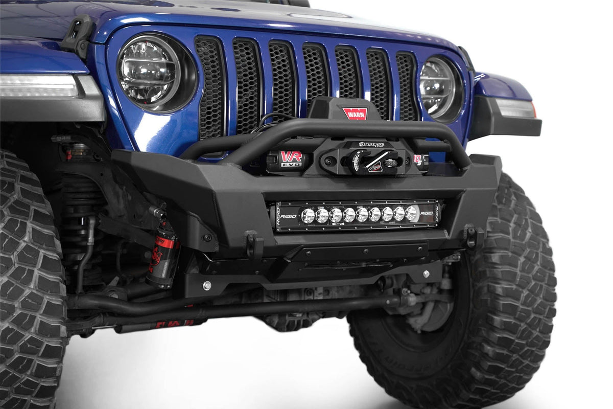 2018-2025 Jeep JL JLU JT Wrangler, Gladiator Phantom Stubby Front Bumper Addictive Desert Designs-1
