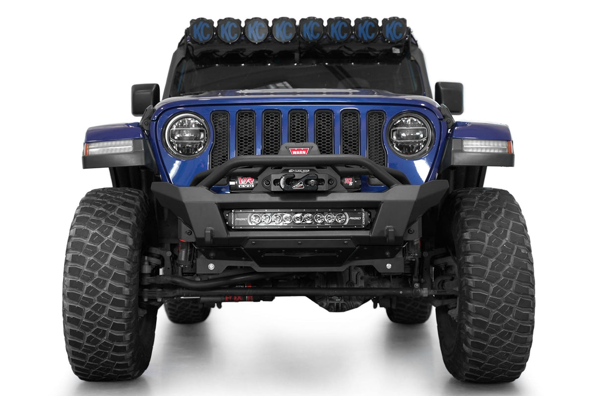 2018-2025 Jeep JL JLU JT Wrangler, Gladiator Phantom Stubby Front Bumper Addictive Desert Designs-2