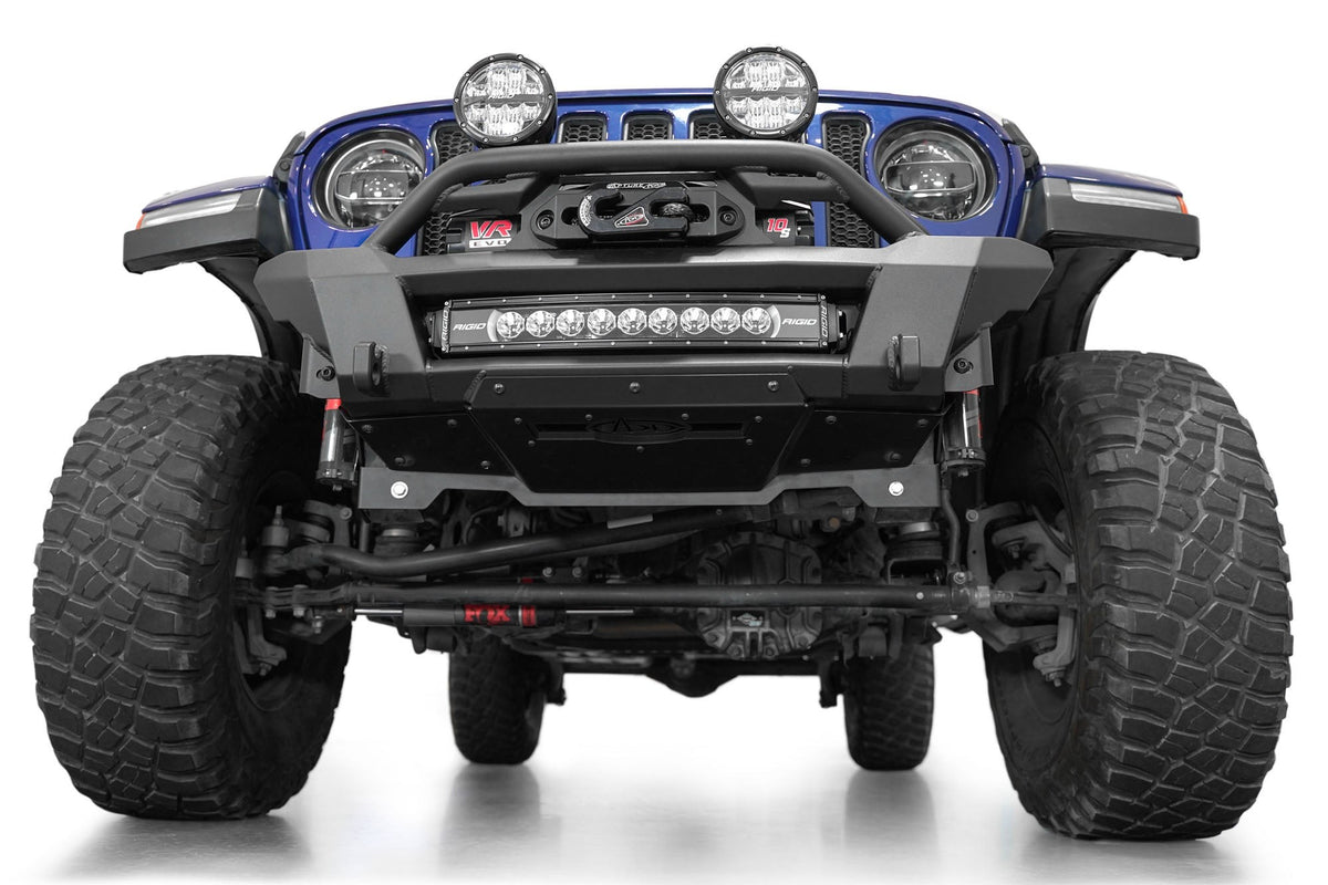 2018-2025 Jeep JL JLU JT Wrangler, Gladiator Phantom Stubby Front Bumper Addictive Desert Designs-11