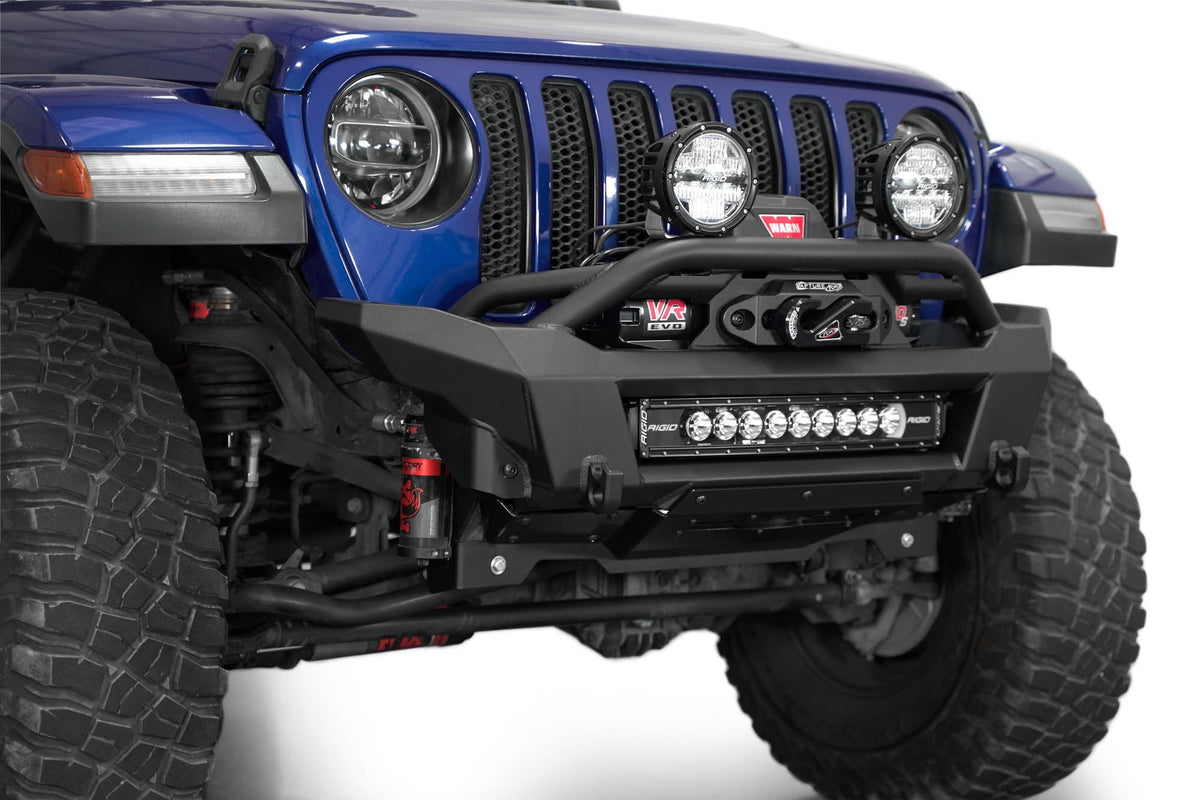 2018-2025 Jeep JL JLU JT Wrangler, Gladiator Phantom Stubby Front Bumper Addictive Desert Designs-4