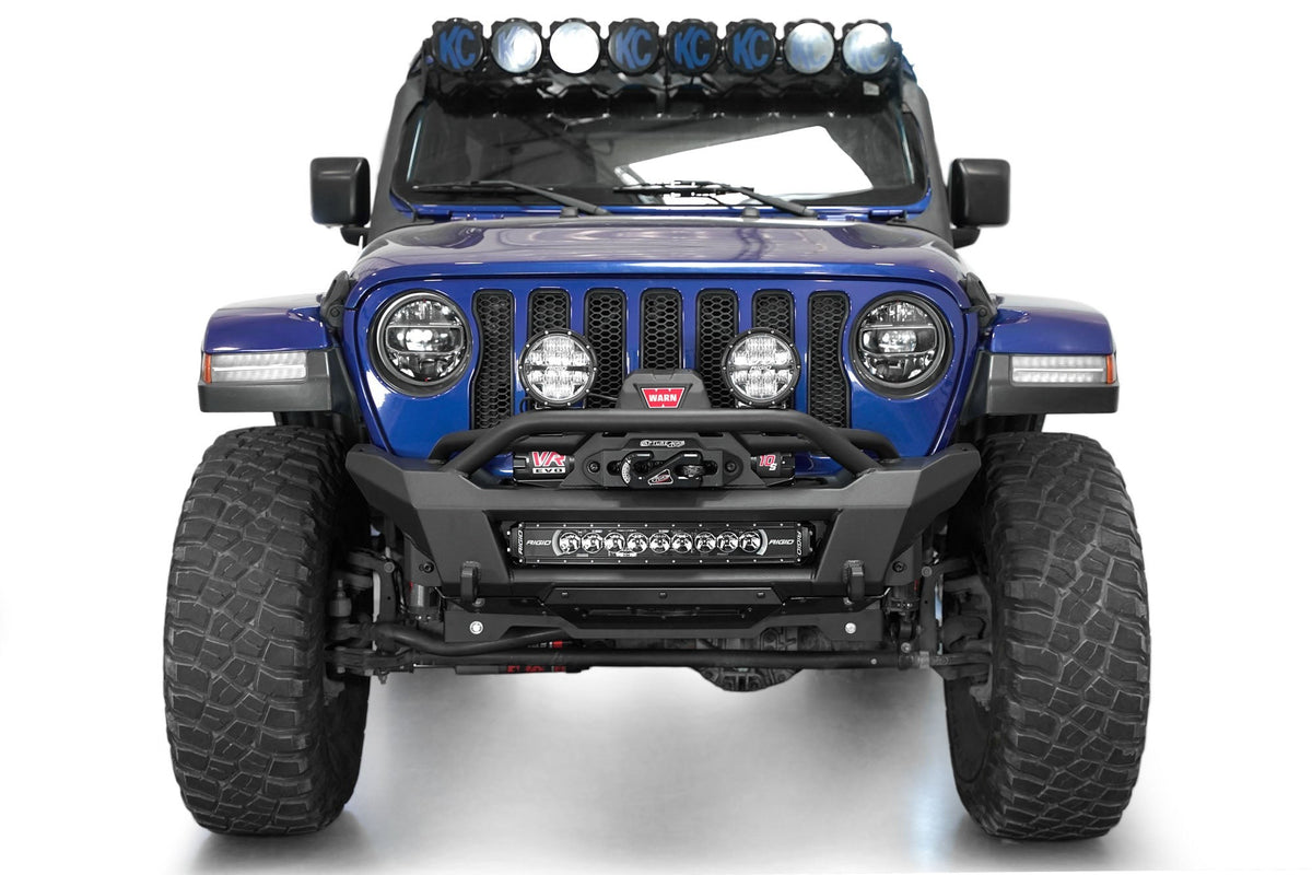 2018-2025 Jeep JL JLU JT Wrangler, Gladiator Phantom Stubby Front Bumper Addictive Desert Designs-5