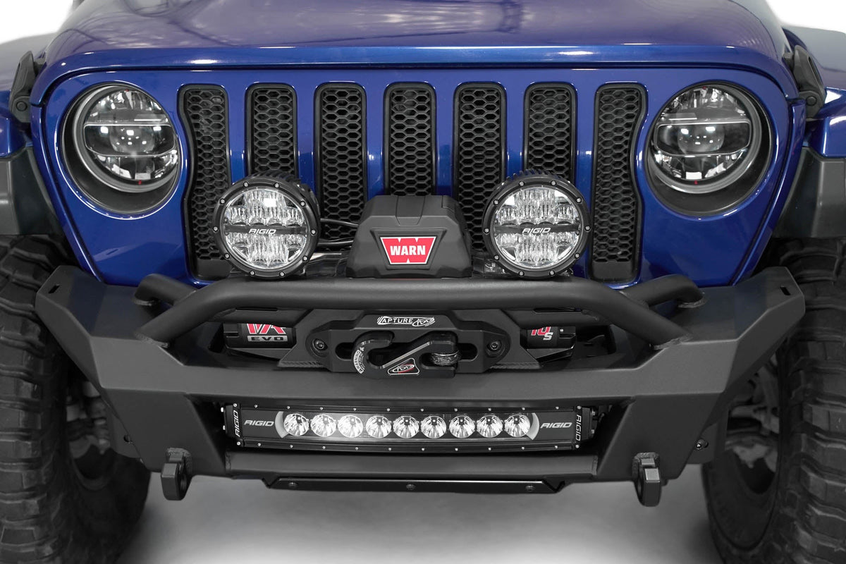2018-2025 Jeep JL JLU JT Wrangler, Gladiator Phantom Stubby Front Bumper Addictive Desert Designs-6