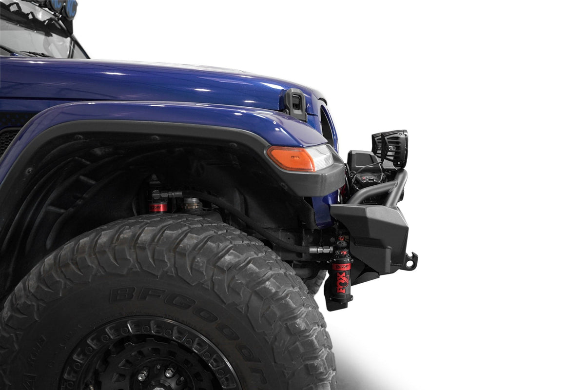 2018-2025 Jeep JL JLU JT Wrangler, Gladiator Phantom Stubby Front Bumper Addictive Desert Designs-7