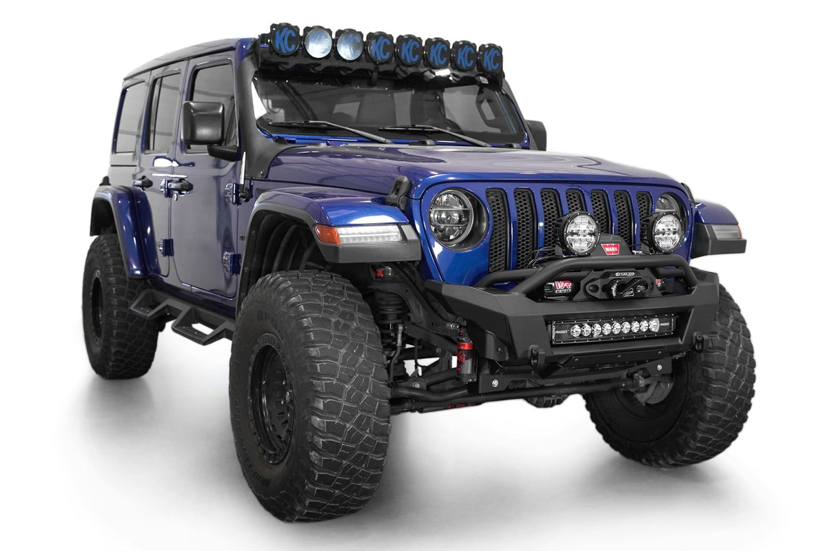 2018-2025 Jeep JL JLU JT Wrangler, Gladiator Phantom Stubby Front Bumper Addictive Desert Designs-9