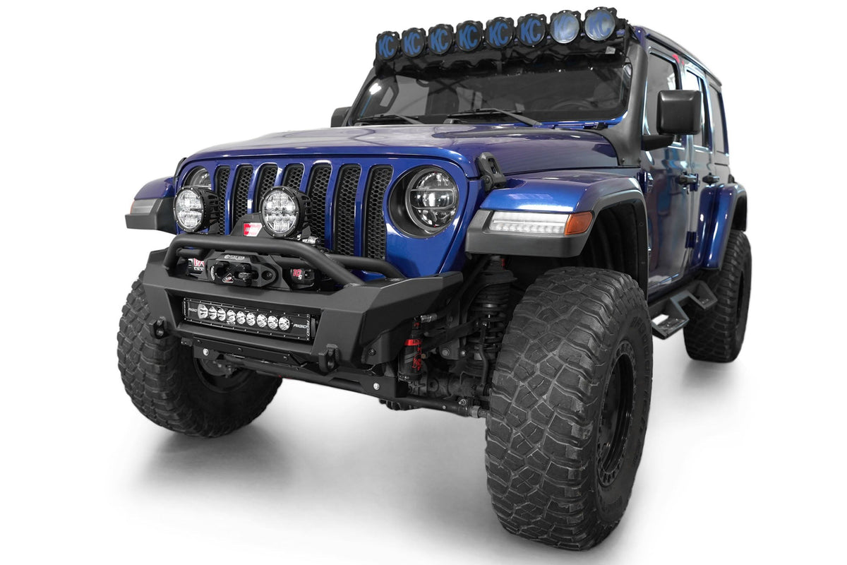 2018-2025 Jeep JL JLU JT Wrangler, Gladiator Phantom Stubby Front Bumper Addictive Desert Designs-10