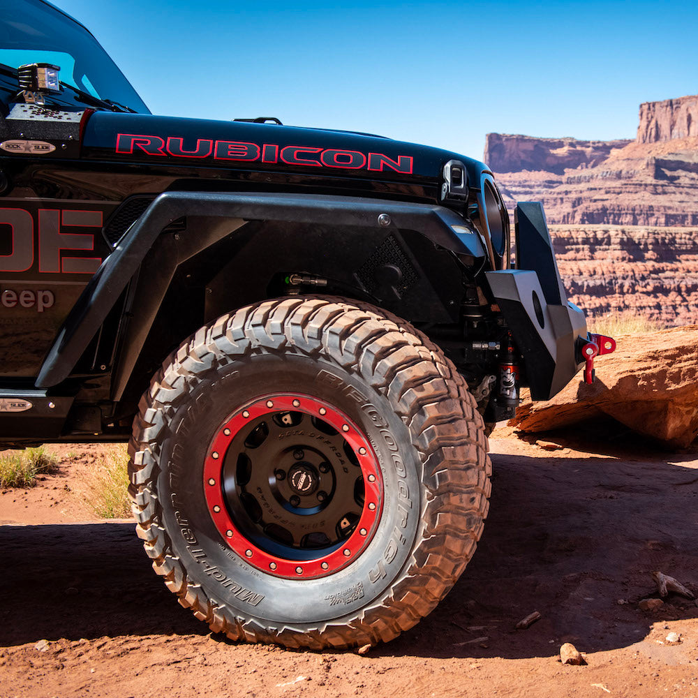 Jeep JL/JT Full Front Bumper For 18-Pres Wrangler JL/Gladiator Rigid Series Complete With Winch Plate Rock Slide Engineering-1