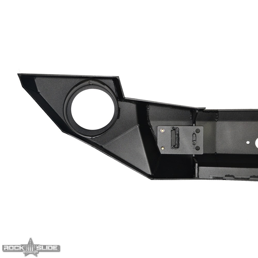 Jeep JK Full Front Bumper For 07-18 Wrangler JK With Winch Plate No Bull Bar Black Powdercoated Rigid Series Rock Slide Engineering-2