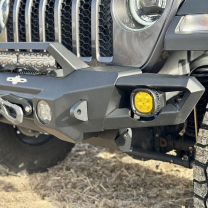 Appalachian Steel Mid Front Bumper With Winch Plate Wrangler JL and Gladiator JT Rock Slide Engineering-3