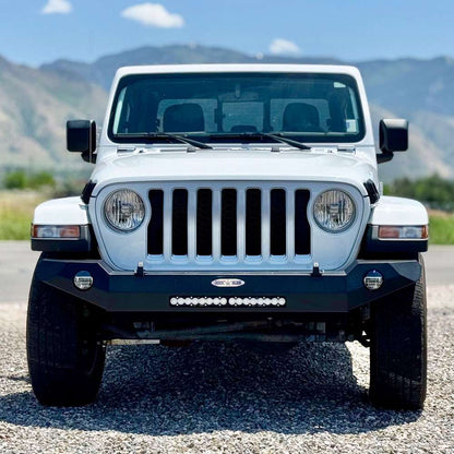 Appalachian Steel Entry Level Full Front Bumper Wrangler JL Rock Slide Engineering-2
