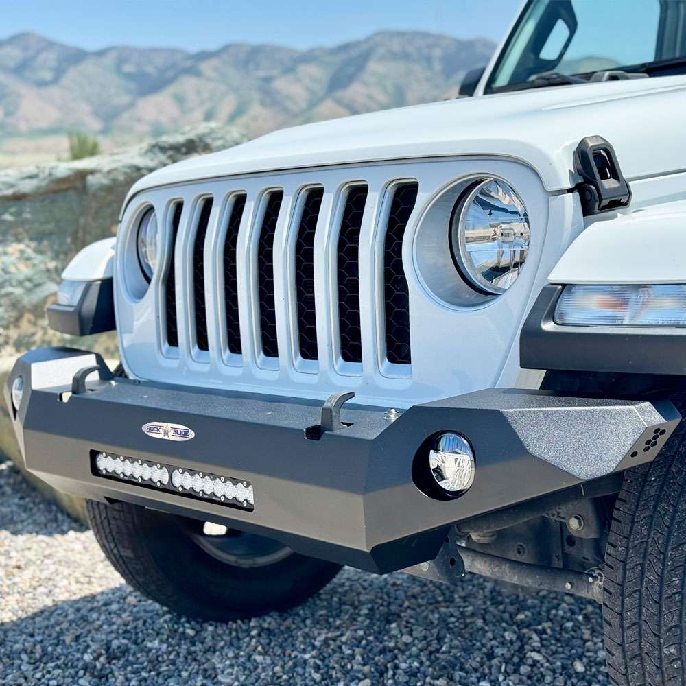 Appalachian Steel Entry Level Full Front Bumper Wrangler JL Rock Slide Engineering-3