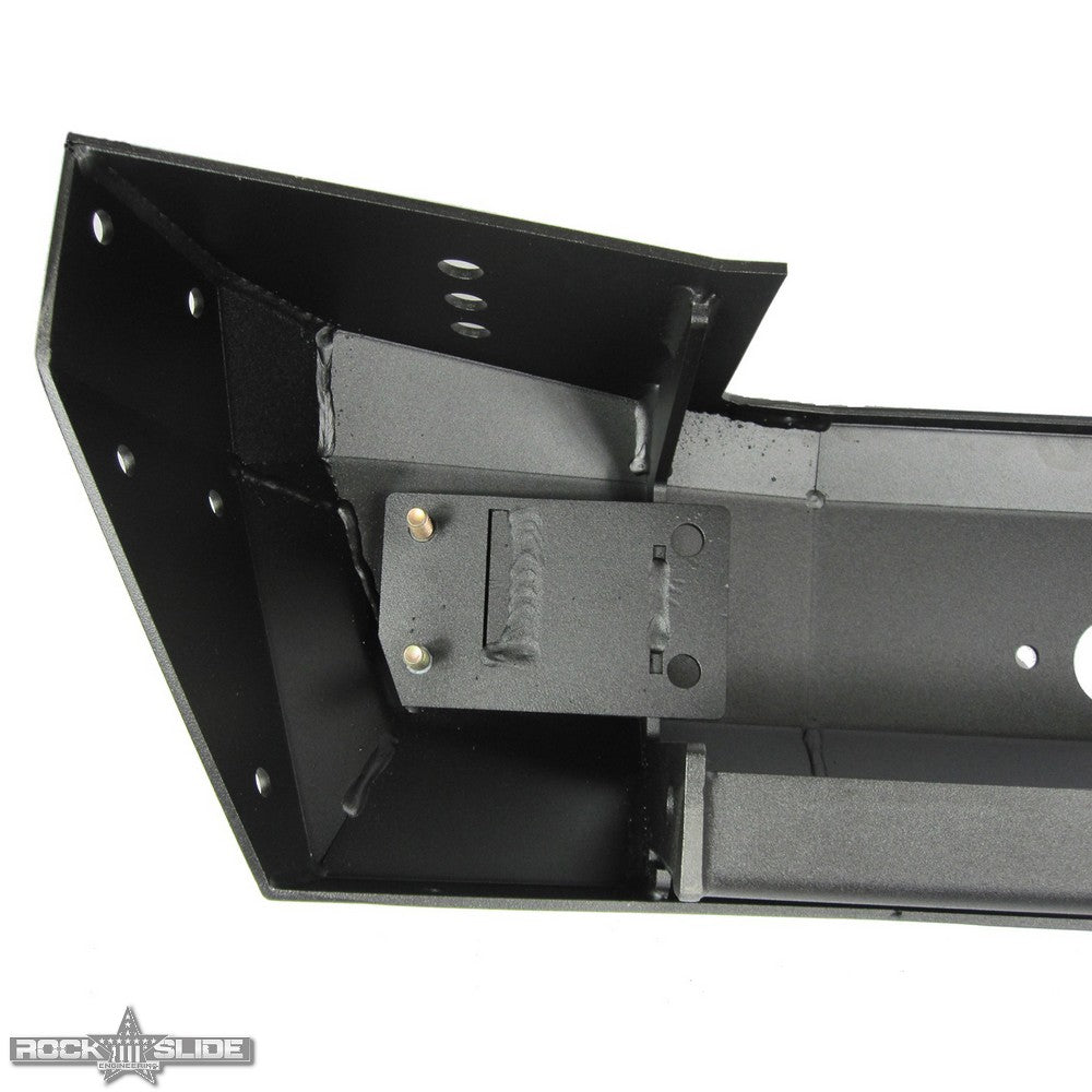 Jeep JL Shorty Front Bumper For 18-Pres Wrangler JL Complete With Winch Plate Rigid Series Rock Slide Engineering-1