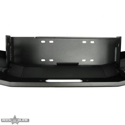 Jeep JL Shorty Front Bumper For 18-Pres Wrangler JL Complete With Winch Plate Rigid Series Rock Slide Engineering-3