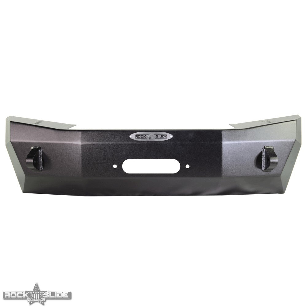Jeep JK Shorty Front Bumper For 07-18 Wrangler JK With Winch Plate No Bull Bar Rigid Series Rock Slide Engineering-1