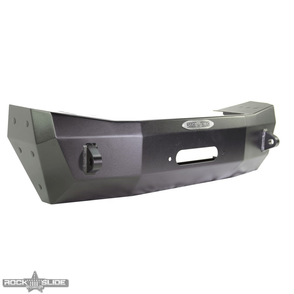 Jeep JK Shorty Front Bumper For 07-18 Wrangler JK With Winch Plate No Bull Bar Rigid Series Rock Slide Engineering-2