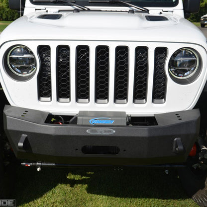 Jeep JL Shorty Front Bumper For 18-Pres Wrangler JL With Winch Plate No Bull Bar Rigid Series Rock Slide Engineering-6