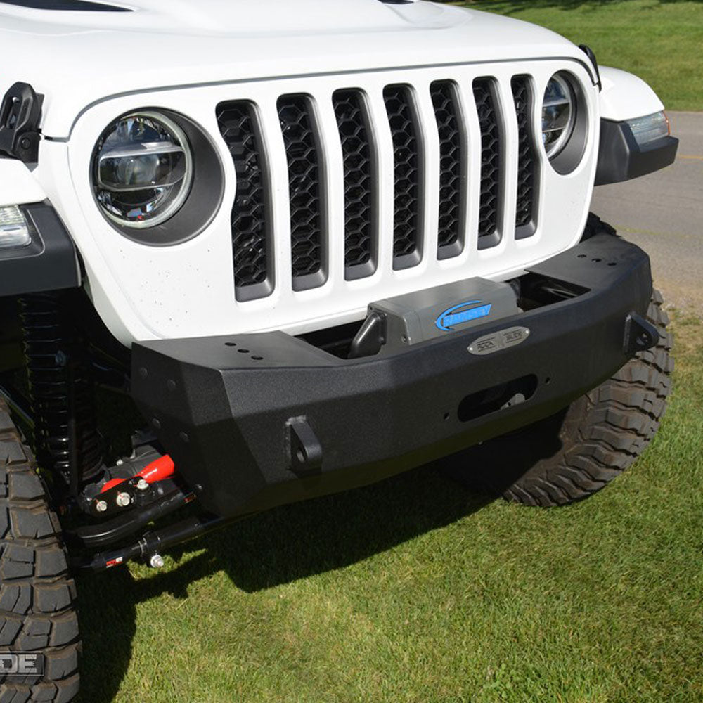 Jeep JL Shorty Front Bumper For 18-Pres Wrangler JL With Winch Plate No Bull Bar Rigid Series Rock Slide Engineering-7