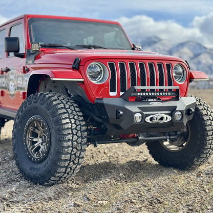 Shorty Front Bumper With Winch Plate For 18-25 Jeep Wrangler JL 2-4 Door 20-25 Gladiator Rock Slide Engineering-5