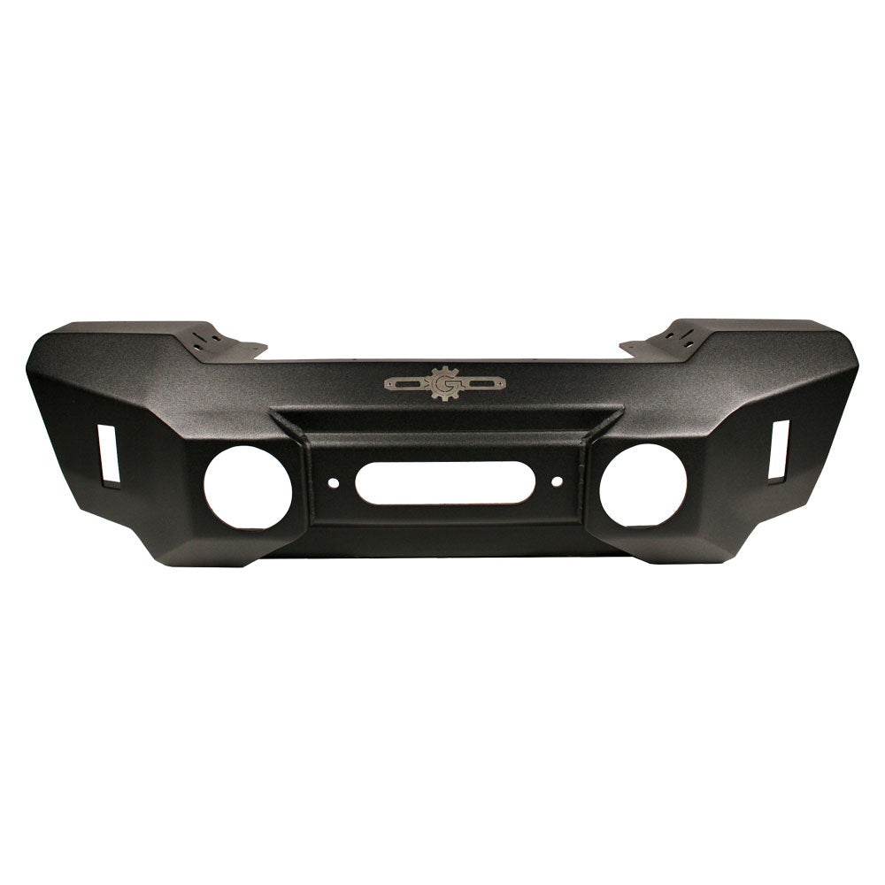 Appalachian Steel Stubby Front Bumper With Winch Plate Wrangler JK Rock Slide Engineering-1