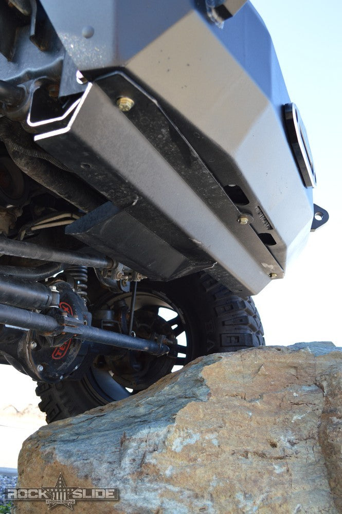 Rock Slide Engineering Jeep JK Front Bumper Skid Plate For 07-18 Wranger JK Rigid Series Steel Powdercoat Black Rock Slide Engineering