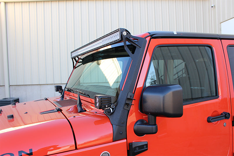 Jeep JK 52 Inch Light Bar Bracket 07-18 Wrangler JK Fishbone Offroad-2