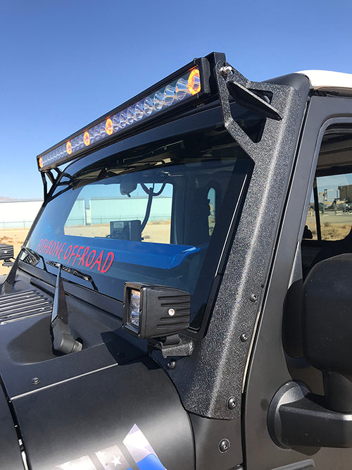 Jeep JK 52 Inch Light Bar Bracket 07-18 Wrangler JK Fishbone Offroad-3