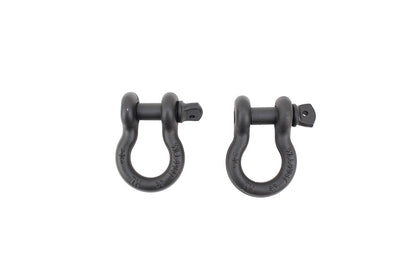 D Ring 3/4 Inch Gloss Black 2 Piece Set Fishbone Offroad-1