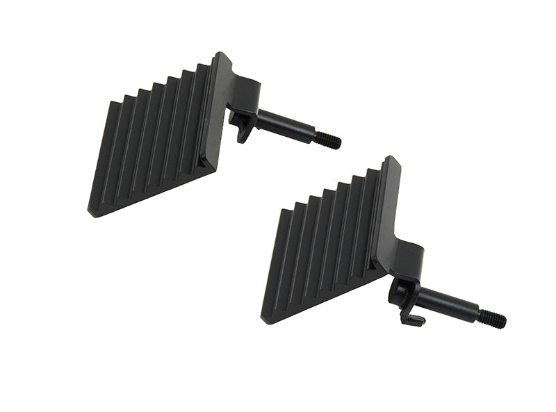 Jeep JK Foot Peg 07-18 Wrangler JK Set Black Fishbone Offroad-1