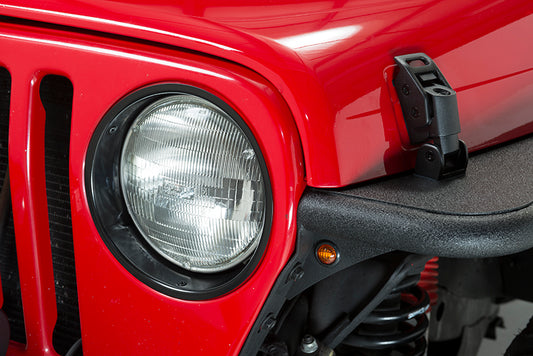 Amber LED's 3/4 Inch Pair Fishbone Offroad