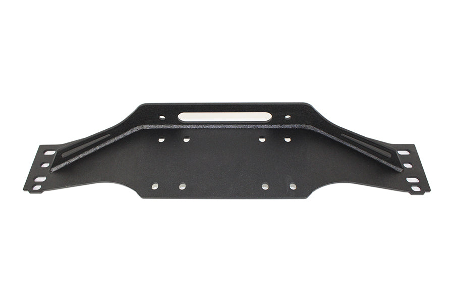 Fishbone Offroad Jeep TJ Winch Plate Steel 97-06 Wrangler TJ Black Textured Powdercoat Piranha Series Fishbone Offroad