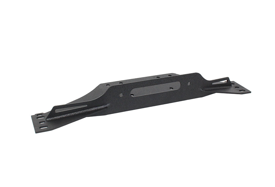 Fishbone Offroad Jeep TJ Winch Plate Steel 97-06 Wrangler TJ Black Textured Powdercoat Piranha Series Fishbone Offroad